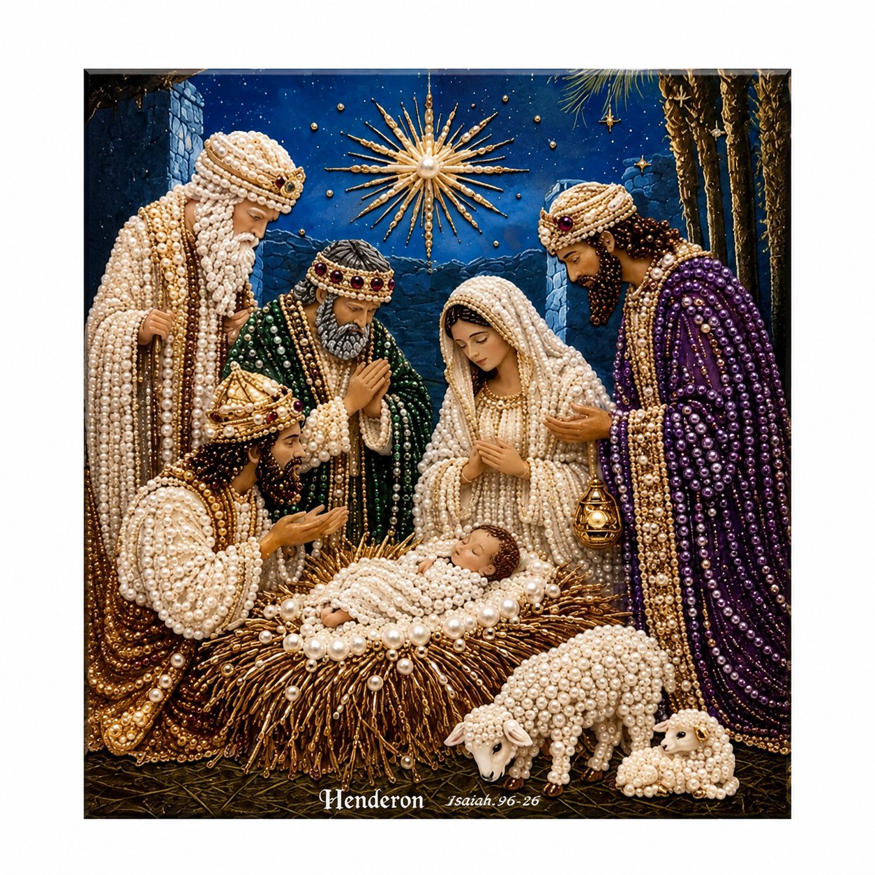 FaithGlow – Nativity Scene Diamond Painting Kit