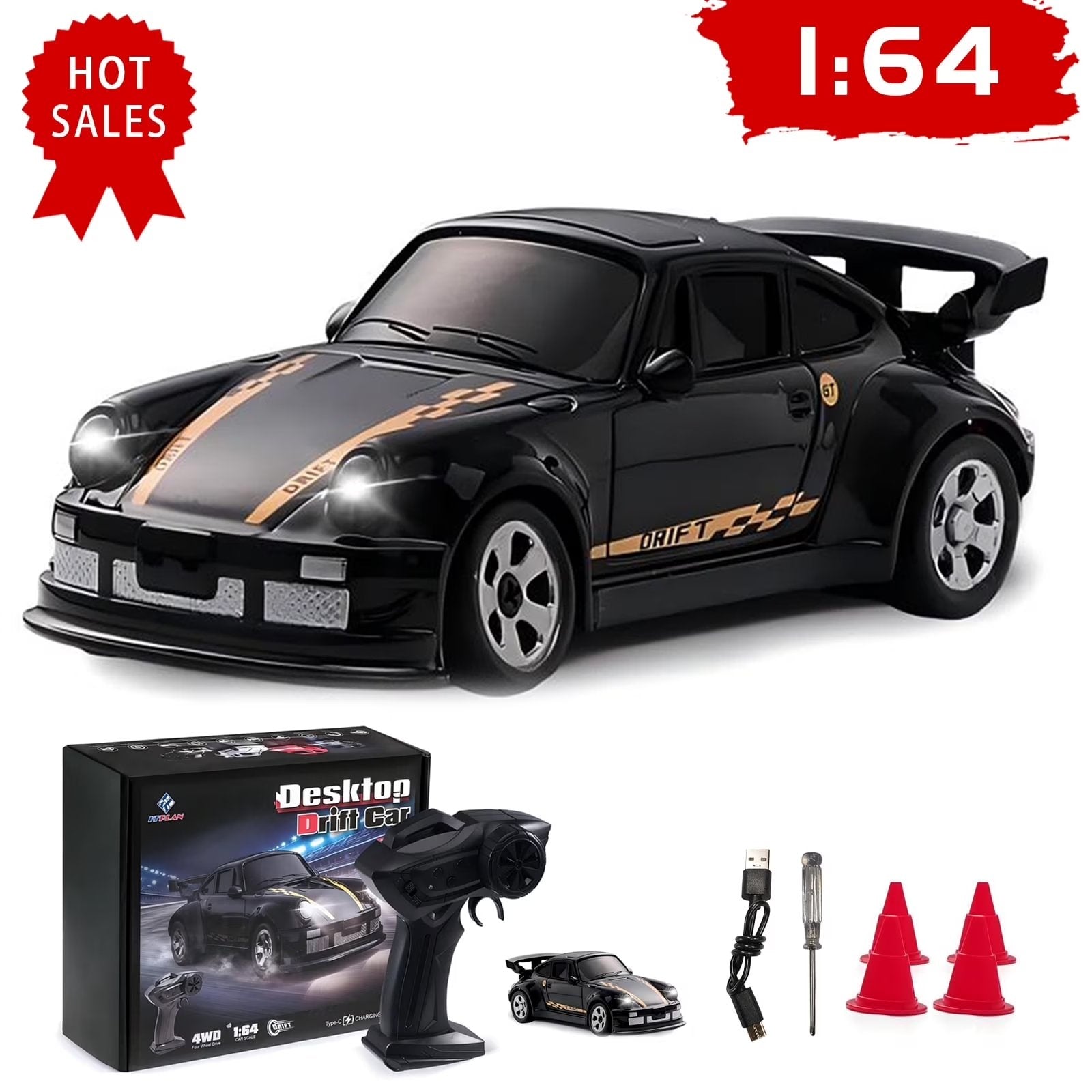 DriftRush – 1:64 Mini RC Drift Car