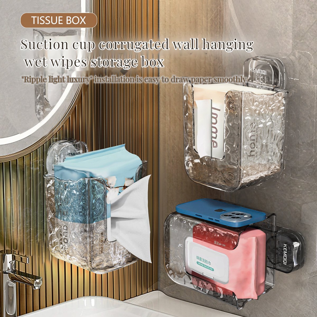 GlacierGlow – Multifunctional Tissue Box