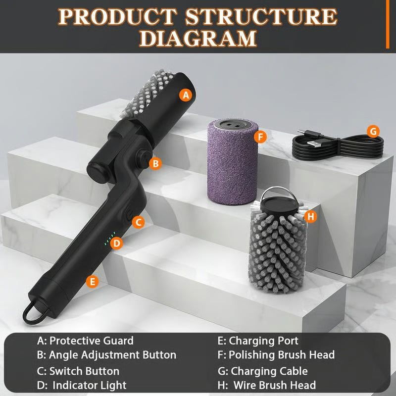 SmokeFree – Electric Cordless Grill Brush