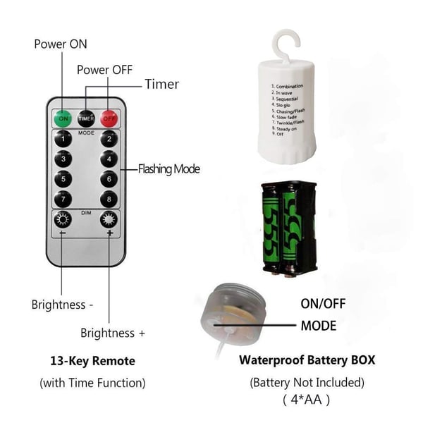 StarLume – Hanging Starburst Fairy Lights