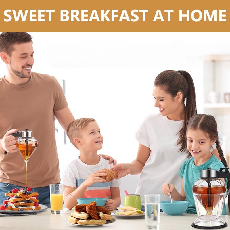 DripFreeGold – Glass Honey Dispenser