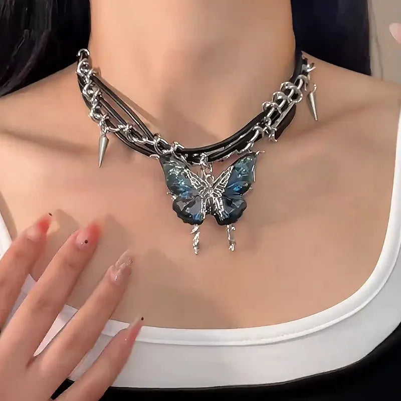 WhisperFly - Dainty Butterfly Choker