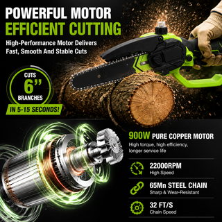TimberSwift – Compact Cordless Wood Cutting Chainsaw