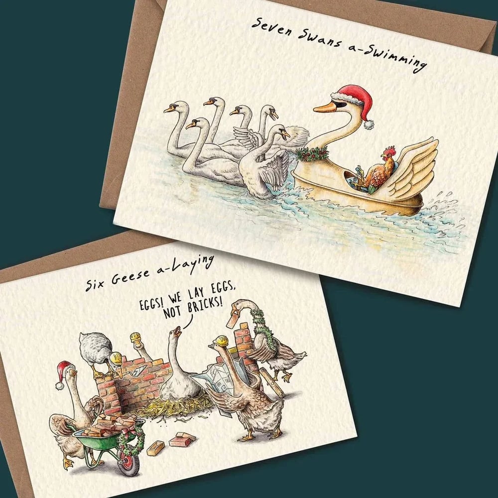 Jolly Jingles | 12 Days of Christmas Card Set
