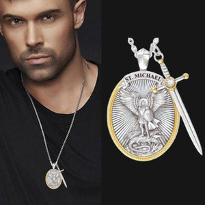 DivineGuard - Elegant Arch angel Necklace