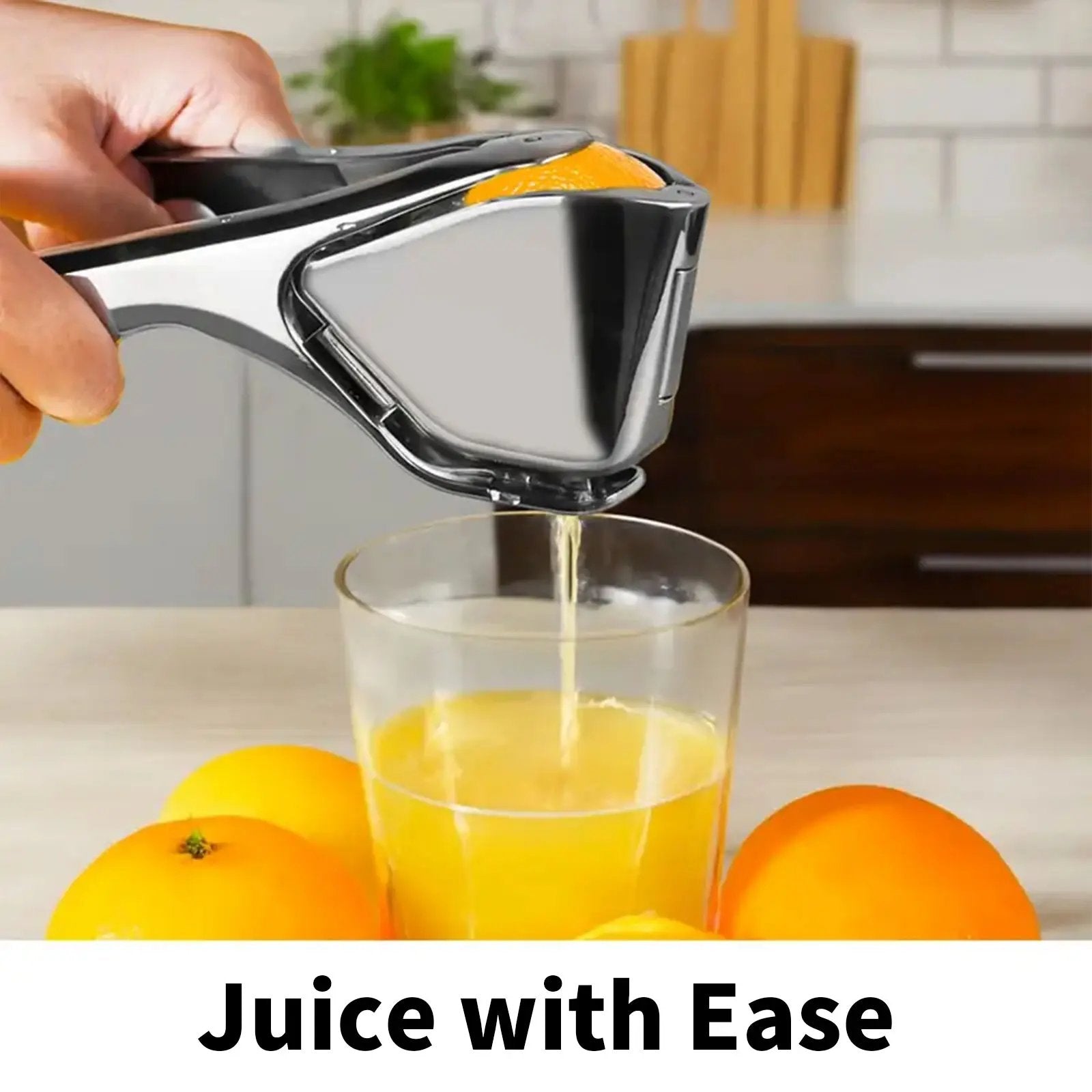 🍋Zinc alloy Stainless Steel Citrus Squeezer