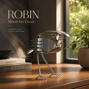RobinForge – Handcrafted Scrap Metal Robin Sculpture