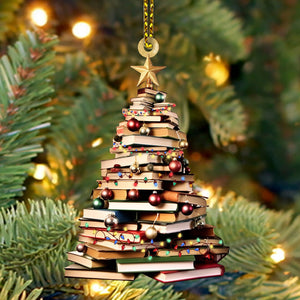 StoryCharm - Unique Book Lover Christmas Ornament
