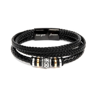 ForeverBond –  Love You Forever Leather Bracelet