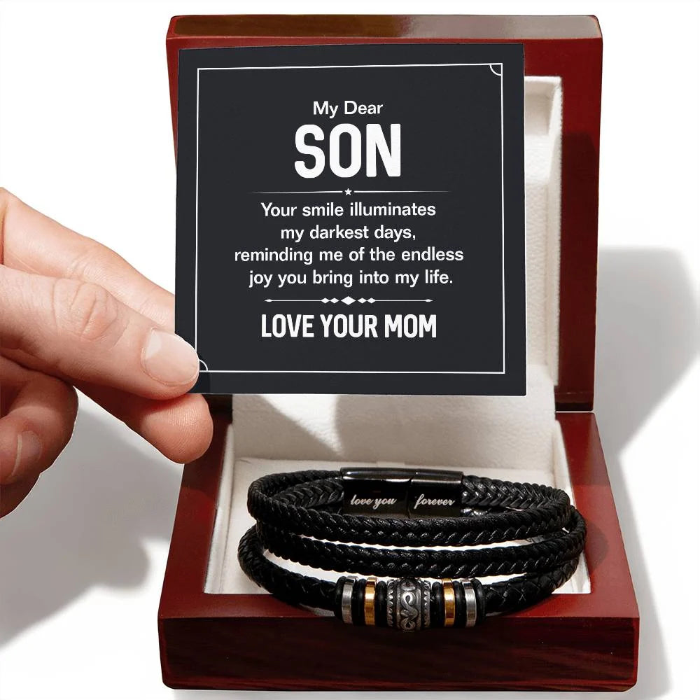 ForeverBond –  Love You Forever Leather Bracelet