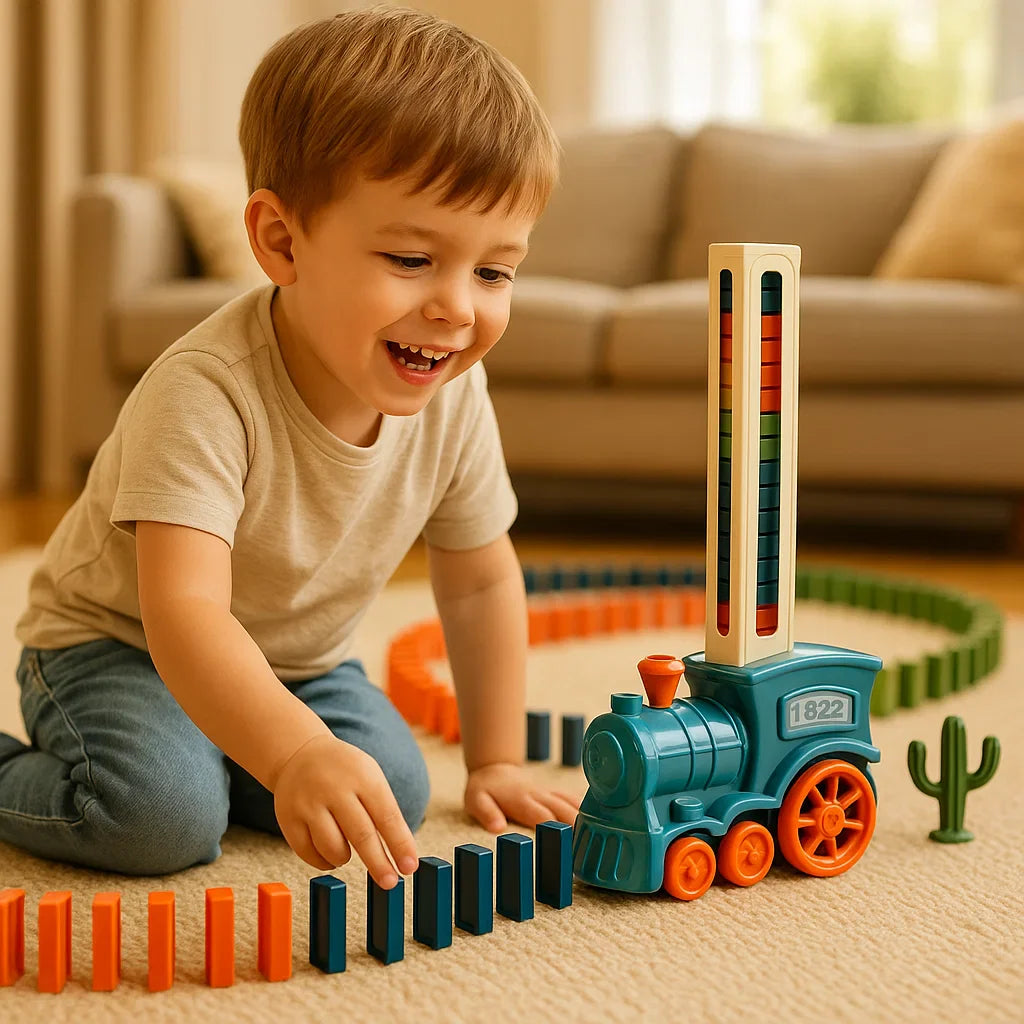BuildTrack - Domino Train Set
