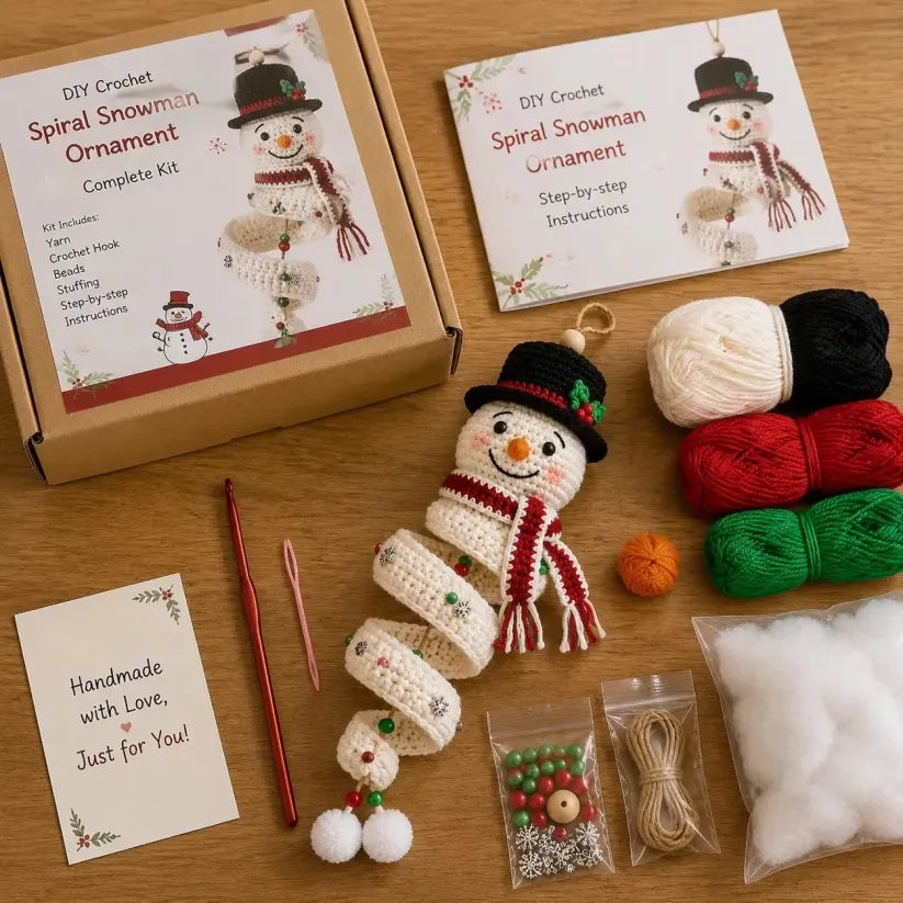 SnowCraft – Complete Crochet Snowman DIY Kit