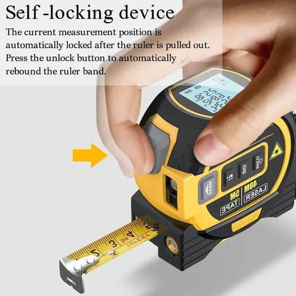 MeasureMaster - 3-in-1 Laser & Tape Precision Tool