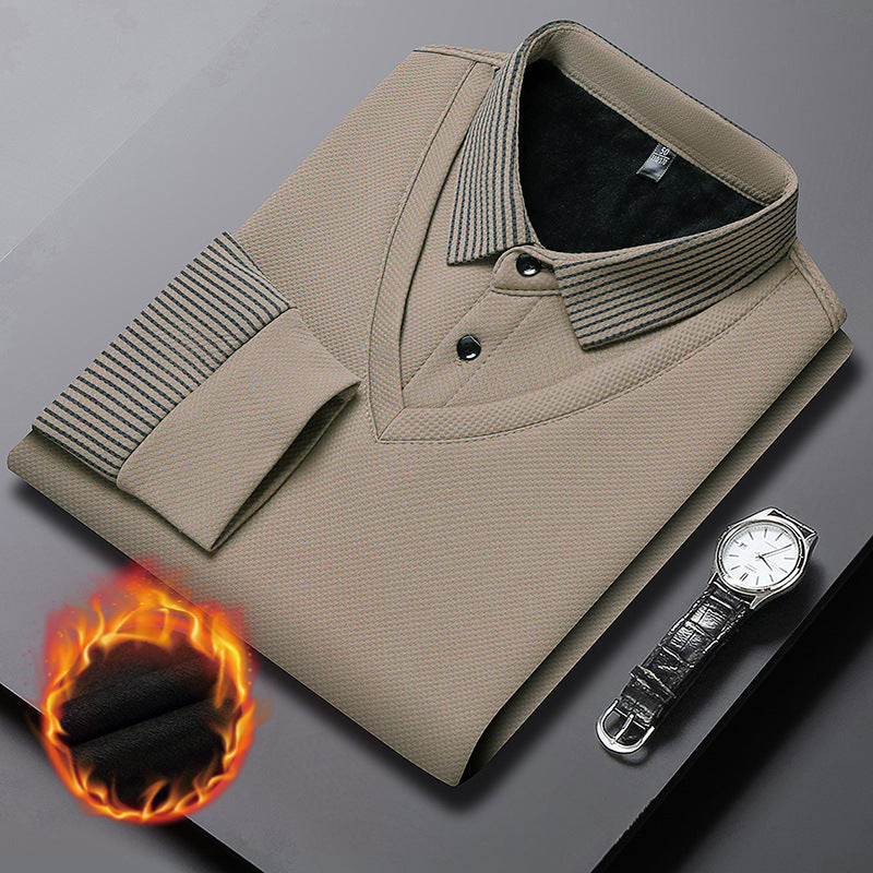 UrbanEdge - Men’s Lapel Knit Shirt Set – Modern Casual Perfection