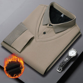 UrbanEdge - Men’s Lapel Knit Shirt Set – Modern Casual Perfection