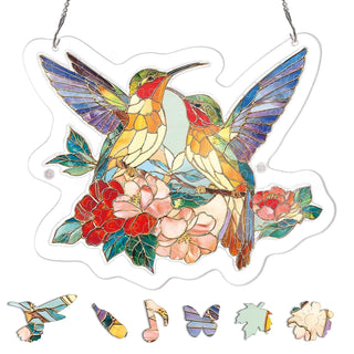EmeraldFlame –  Acrylic 80 Pcs Suncatcher Puzzle