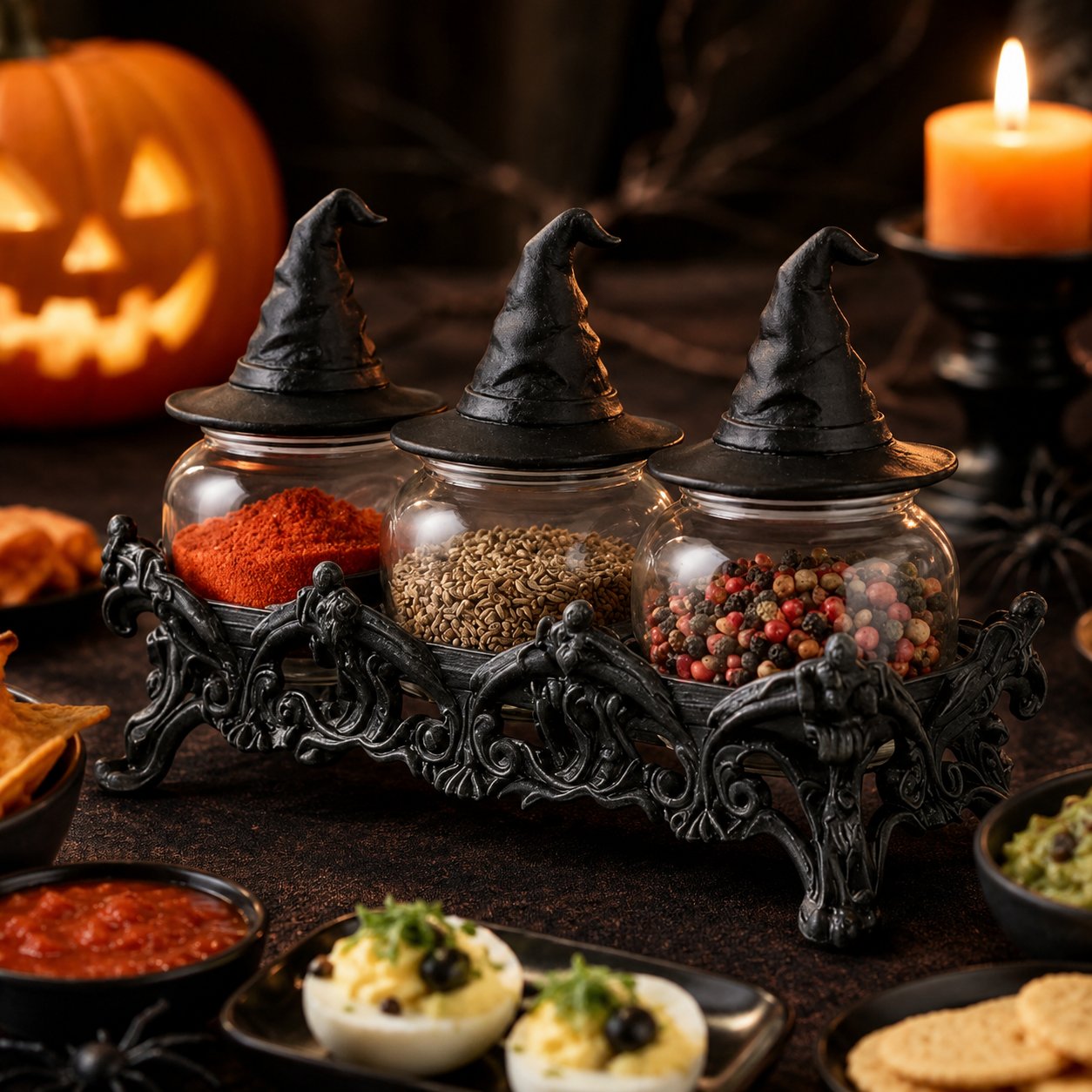 SpellCraft – Decorative Witch Hat Seasoning Jars