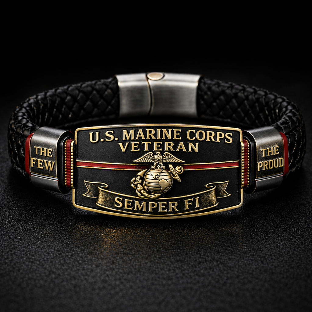 🏆Last Day Promo: 49% OFF - U.S. Marine Corps “Semper Fi” Bracelet —✈️ BUY 2 FREE SHIPPING