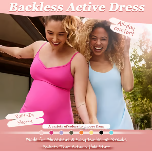 FlexiForm – Backless Active Tummy Control Dress