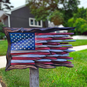 FreedomForge - Handcrafted Wooden American Flag