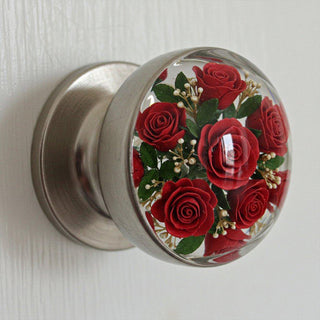 💁‍♀️Unique resin epoxy flower decorative door handle🌼