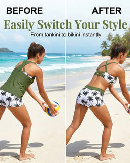 AquaFlex – 3-Piece Tummy Control Tankini Set