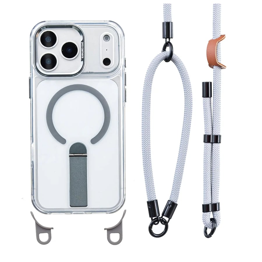MagnaTether – Clear iPhone Case With Detachable Lanyard