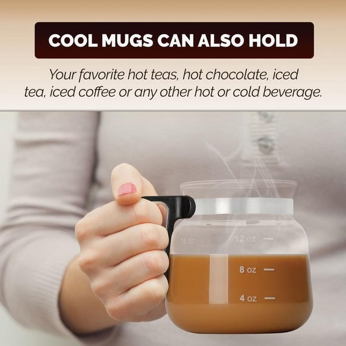 BrewVista – Classic Glass Coffee Mug
