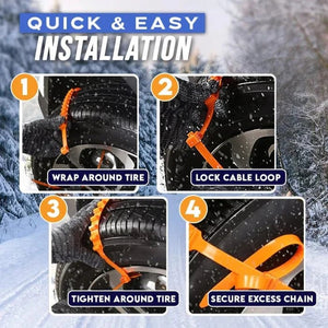 SnowLock – Reusable PE Tire Chains