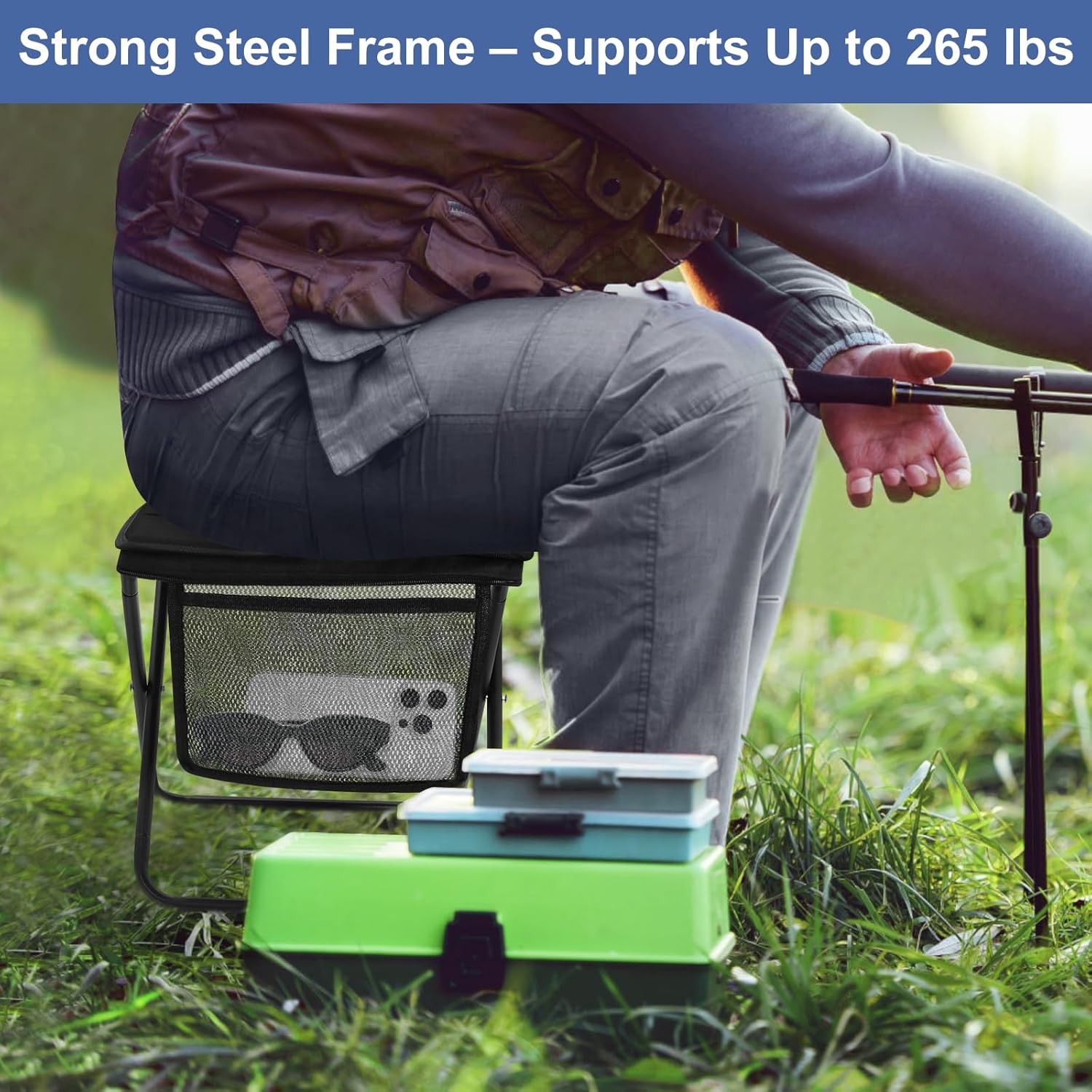 TrailRest – Portable Folding Camping Stool