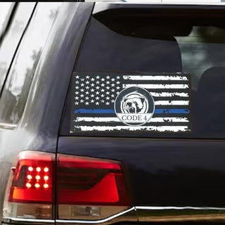 LawShield – Thin Blue Line Flag Sticker