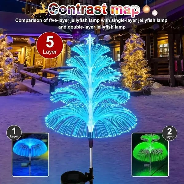 FestiveBeam – Seven-Color Gradient Solar Tree Light