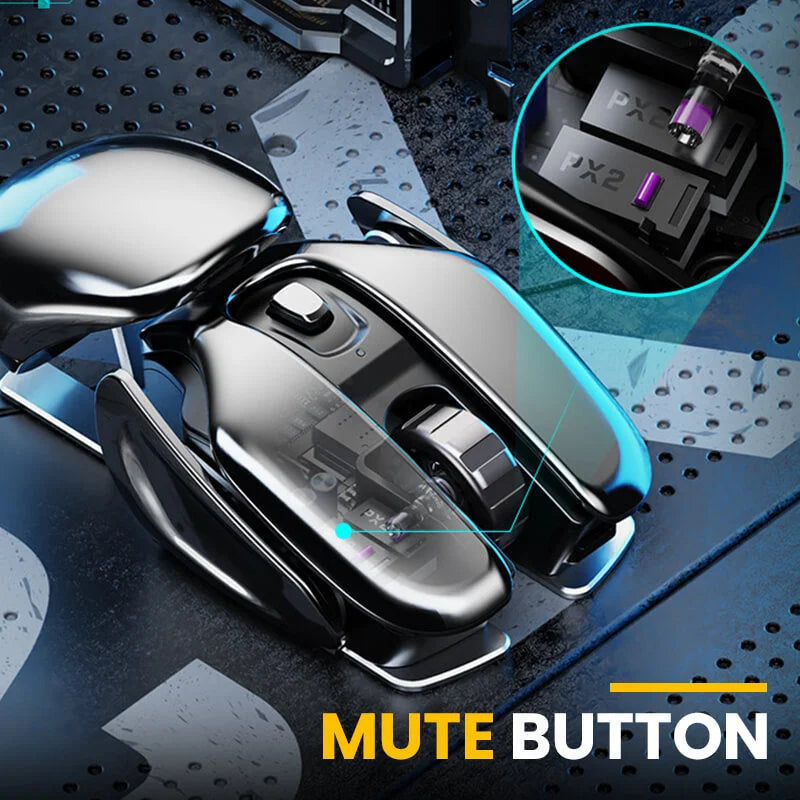 AeroClick – Wireless Ergonomic Metal Mouse