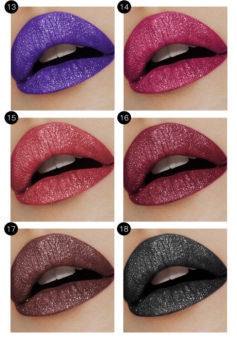 GlamAura – Diamond Matte Shimmer Lipstick