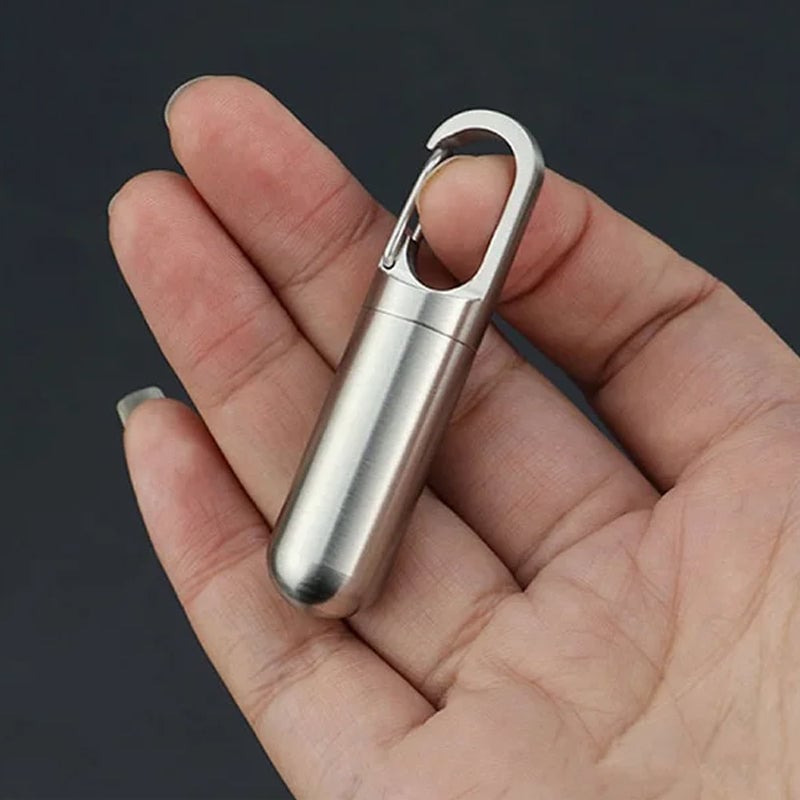 MediVault | Mini Stainless Pill Holder
