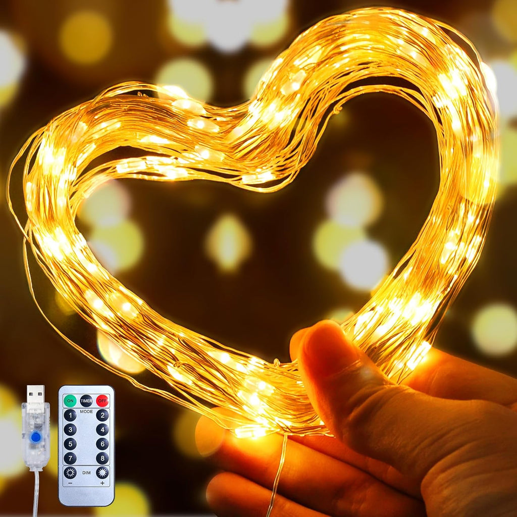 TwinkleGlow - 8 Modes LED String Lights