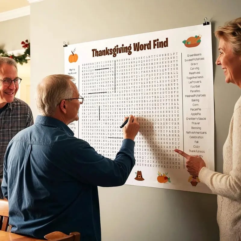 XmasWordFun – Giant Holiday Search Poster | Giant 36"x24" Wall Game!