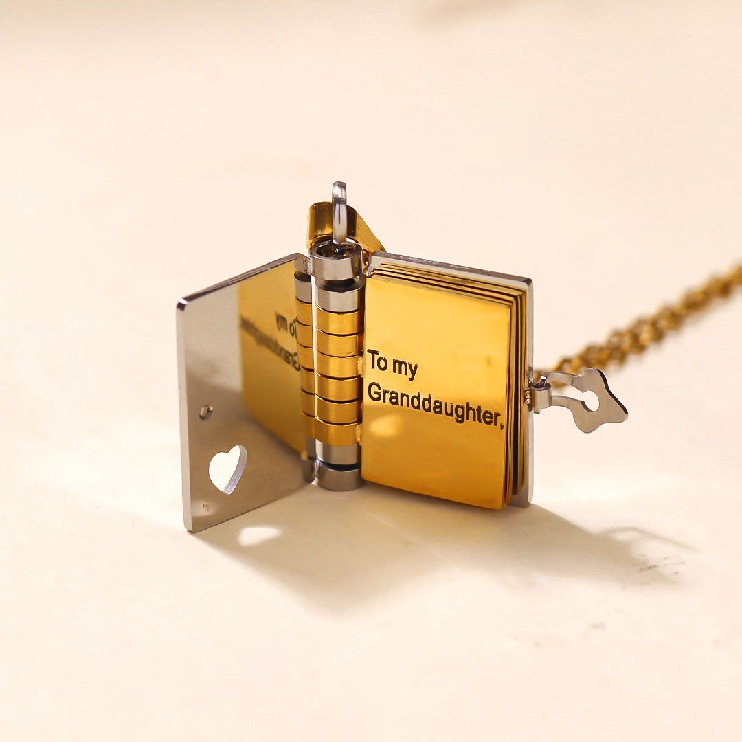 LoveTale - Timeless Book Pendant of Generational Bond