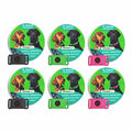 Green*2+Deep Pink*2+Black*2