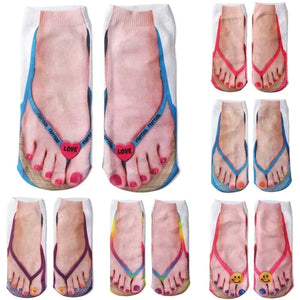 Super Comfy Manicure Print Socks marnetic