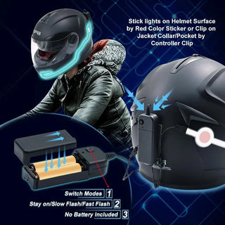 Universal Motorcycle Helmet El Line Light