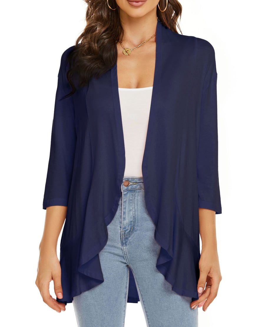 Velina - All-Season Open Cardigan | Light, Feminine & Flattering
