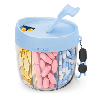 DailyMeds – 6 Compartment Pill Storage Container