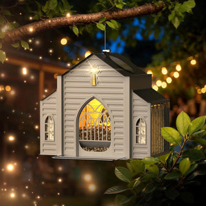 FeatherGlow – Solar Powered Light Up Bird Feeder