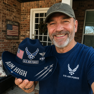 FreedomRidge – Aim High Air Force Western Hat