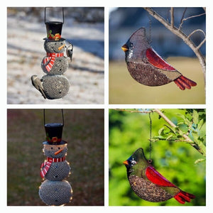 WinterBright Feeder | Solar Snowman Bird Feeder