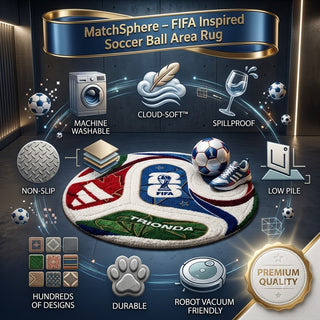 MatchSphere – FIFA Inspired Soccer Ball Area Rug