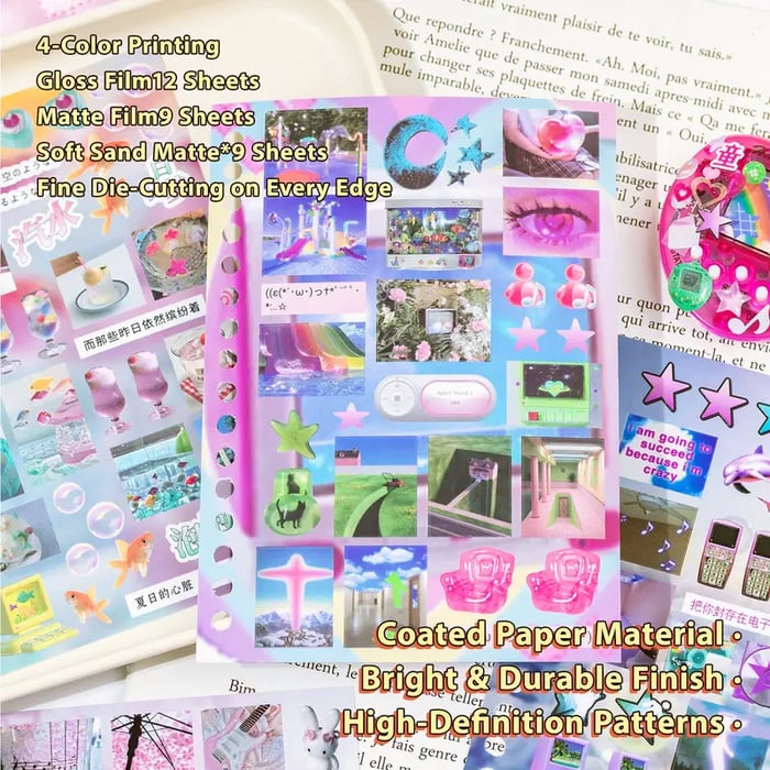 DreamPop – Dreamcore Aesthetic Sticker Book