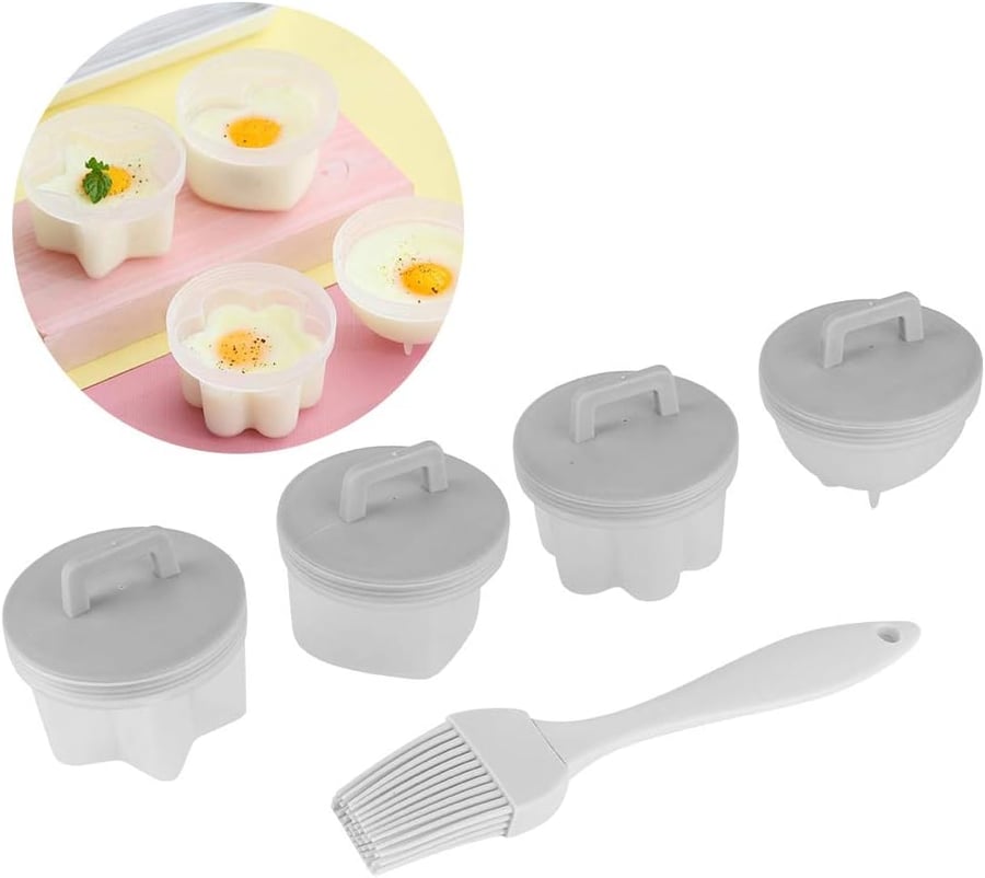 EggPop - Fun-Shaped Boiled Egg Mold Set